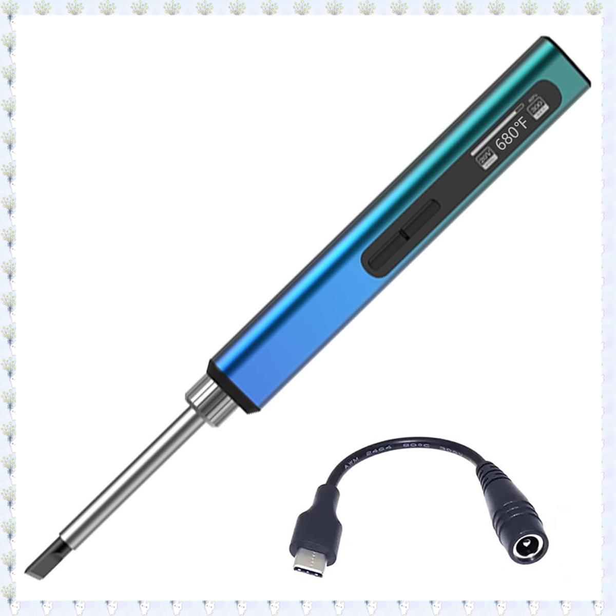 (WUND) Smart Portable Soldering Iron with USB-C Charging, with OLED Screen, WithPID Control, 180-100 Degree Fahrenheit, 65W 8s
