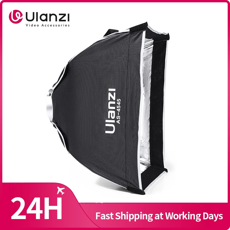 Ulanzi 45cm phổ Bowens núi Soft cho Godox m200d/m300d Aputure ls60d/x/LS c120d II/Amaran 100 200dx/A