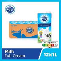 Dutch Lady UHT Full Cream Milk 12 x 1L - Case