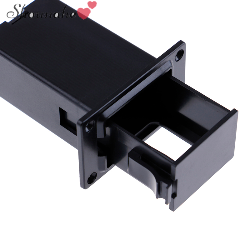 Shounahe💕Cheap💕 1 chiếc hộp đựng pin màu đen hộp đựng bộ thu âm Bass cho guitar