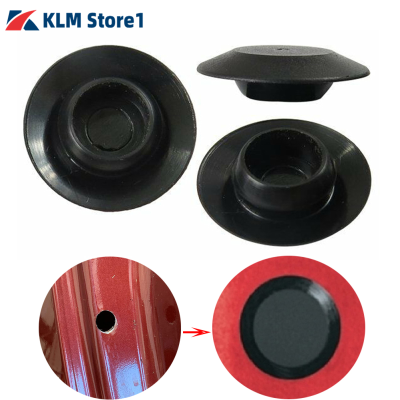 Klm 100 cái xe nút bịt cao su Giá Gắn Đầu chìm PVC nút chốt 1/2 "lỗ 7/8" đầu