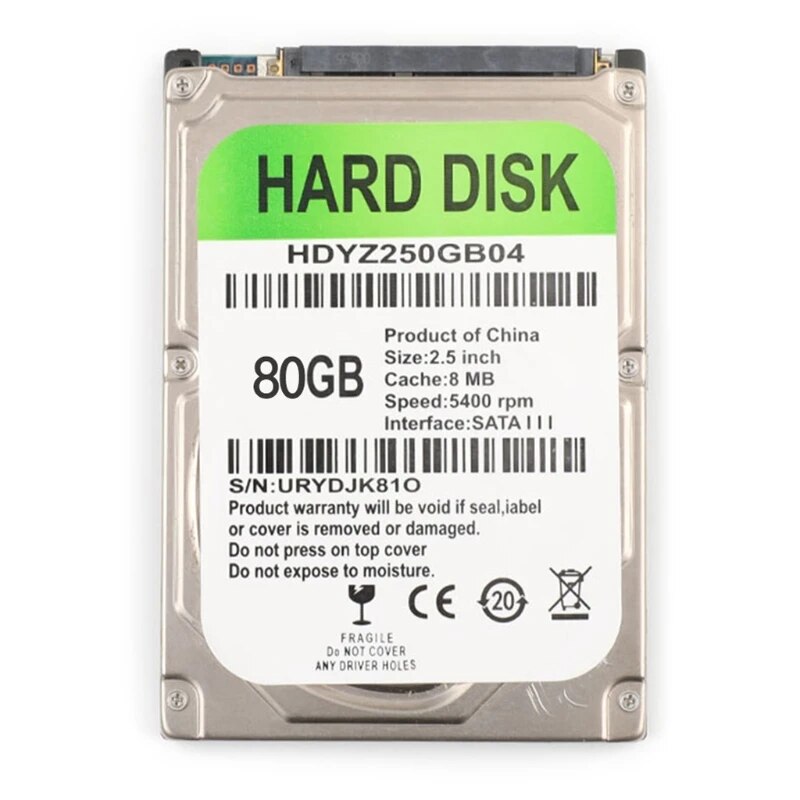 Thân Thiện Với Môi 2.5 Inch HDD SATA Cáp chuyển đổi USB 80/120/160/250/320/500GB Cho PC Máy Tính Xách Tay Nội Bộ Cơ Khí Ổ đĩa cứng