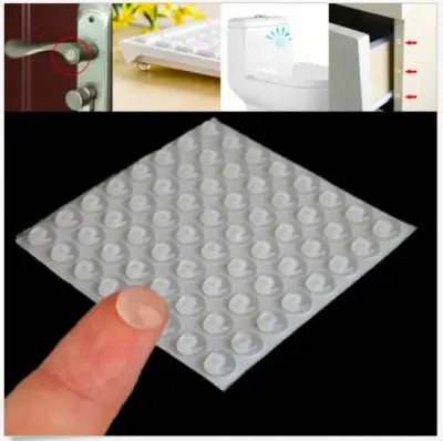 [SG In-Stock] 64 / 100pcs - Transparent Cushion Damper Silicone Buffer Pads Furniture Door Drawer Soft Close Stopper