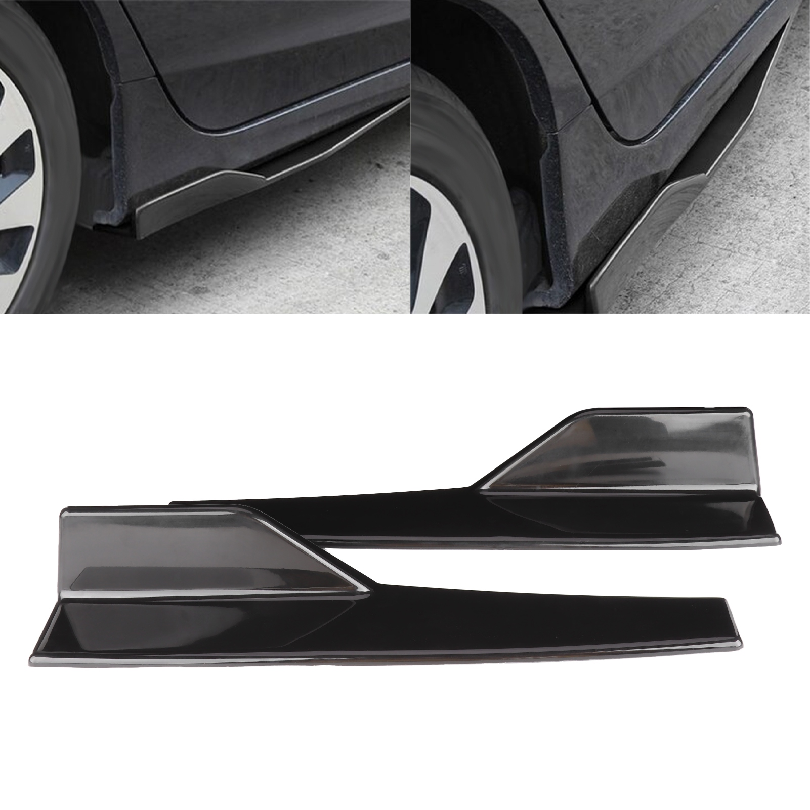 Car Body Skirts Flexible 45cm/17.7in High Strength Car Side Skirt for Truck for Car
