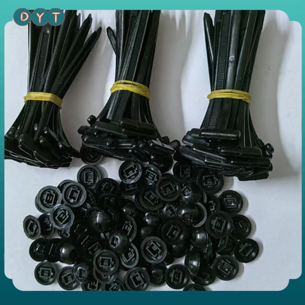 DYT 20/50100Pcs Khóa tự động Khóa buộc cáp nylon đa năng Khóa nylon Dụng cụ giữ dây cáp Dây buộc nylon chịu lực cao Quà tặng Đa năng Dụng cụ buộc cáp nhựa Sửa chữa xe hàng ngày