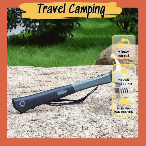 Búa Đóng Đinh Nhổ Cọc  2 Trong 1 Chống Mài Mòn Chuyên Dụng Cho Cắm Trại, Du Lịch, Dã Ngoại Travel Camping