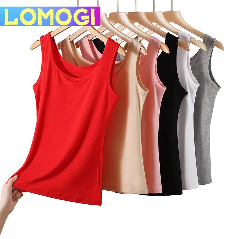 LOMOGI Women's Tank Tops Viscose Blend Stretchy Breathable & Comfortable Home Casual Wear All-Season For Ladies ราคา 153 บาท*ส่งฟรี