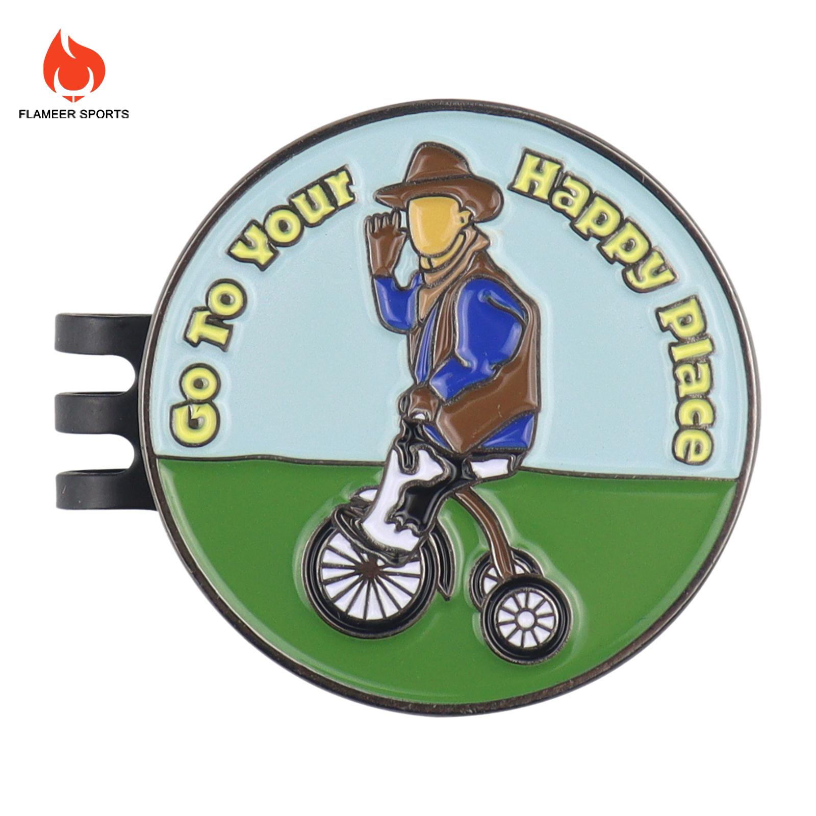 Flameer dụng cụ đánh dấu bóng gôn KẸP MŨ mới lạ kim loại 31 Mét KẸP MŨ chơi gôn KẸP MŨ Phụ kiện chơi gôn