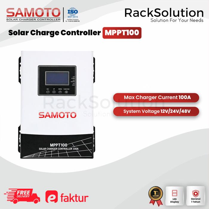 MPPT 60A SOLAR CHARGER CONTROLLER SAMOTO 60A PANEL SURYA 12V 24V 48V-Majuterus02 Harga  2,260,000 rupiah*Gratis Ongkir