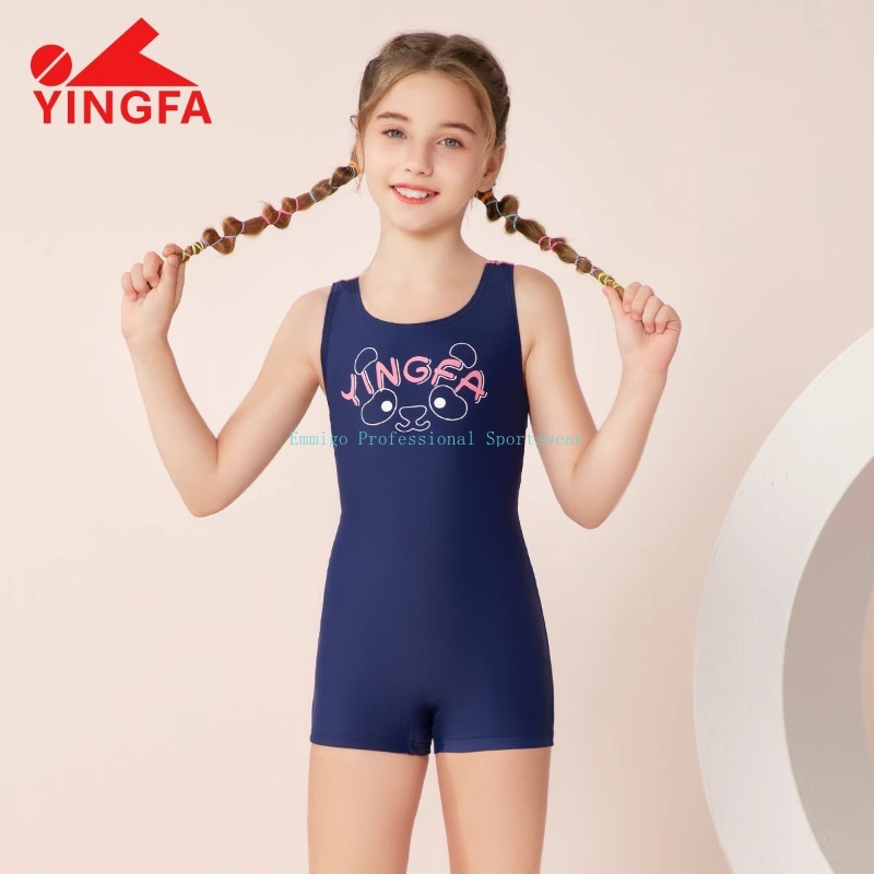 Yingfa Trẻ Em Của Áo Tắm Đào Tạo Chuyên Nghiệp Junior Trường Trung Học Đồ Bơi Chống Clo Nhanh Chóng Làm Khô Cô Gái Đồ Bơi Một Mảnh Cho 3-16yrs