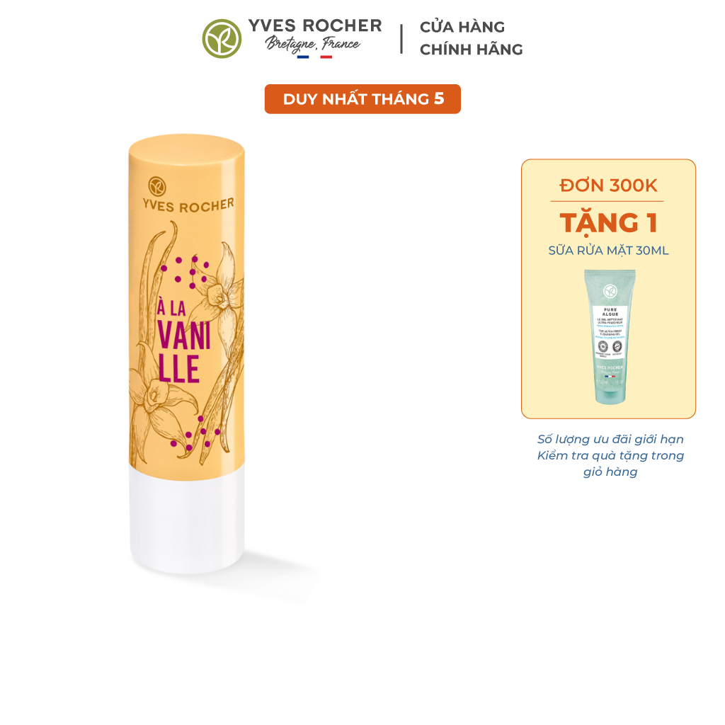 Son dưỡng môi Yves Rocher LIP BALM VANILLA 4.8G