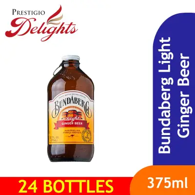 Bundaberg Light Ginger Beer 375ml 24 Bottles
