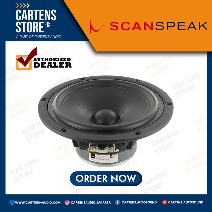 PROMO SCANSPEAK 18W/4434G00 MIDWOOFER BY CARTENS STORE - LIONEL STORE Harga 6,810,000 rupiah*Gratis Ongkir