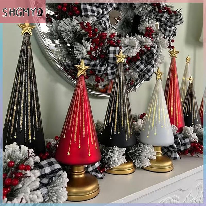 【SHGMYD】 ของตกแต่งธีมเทศกาลสำหรับงานหัตถกรรมเครื่องประดับคริสต์มาสตกแต่งของขวัญประดับต้นคริสต์มาสด้วยแสงที่แจ่มจรัส ราคา 189 บาท*ส่งฟรี