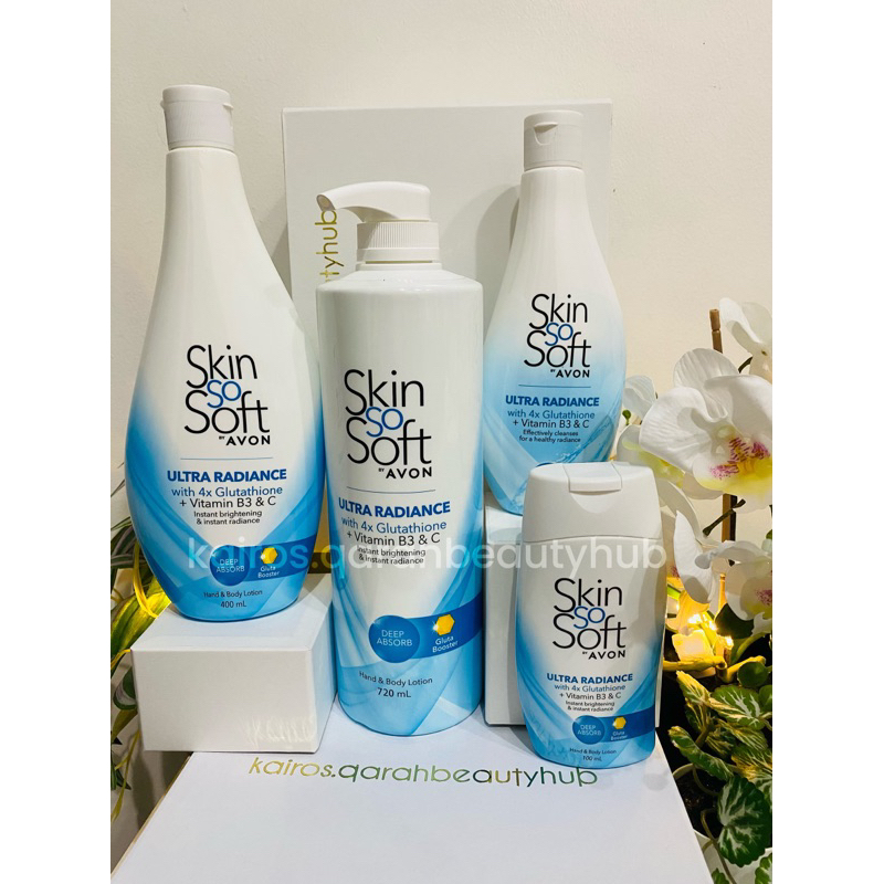 avon skin so soft ultra glutathione with vitamin c Avon SSS Skin so soft Ultra Radiance Glutathione Hand Body Lotion
