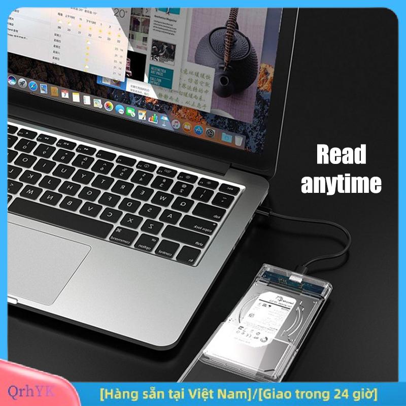 Charm [Hàng sẵn tại Việt Nam] 2.5 inch USB 3.1 2.0 loại C HDD bao vây SATA SSD trường hợp ổ cứng cho máy tính xách tay trạng thái rắn hoặc cơ khí bên ngoài hộp đĩa cứng