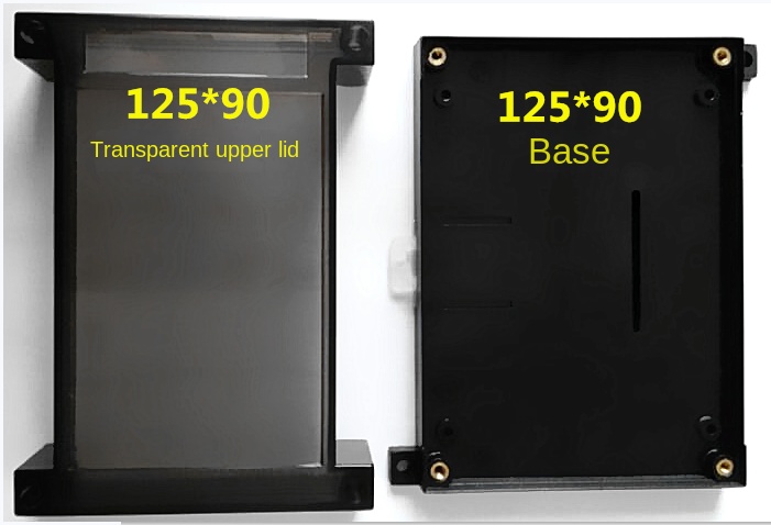 Vỏ Hộp PLC Hiệu Jixiang Trong Suốt - 125x90 | Tùy chọn vỏ hộp + đế
