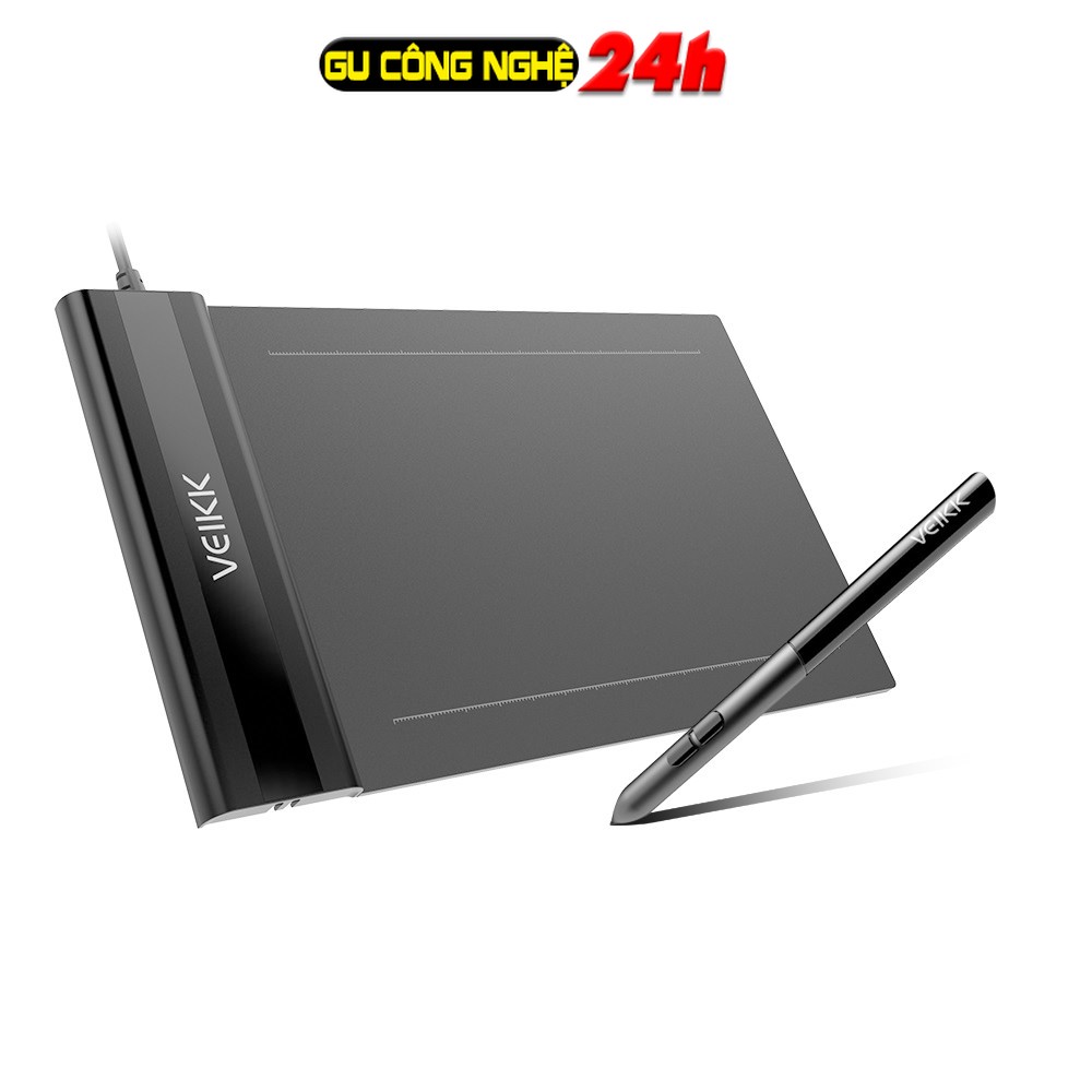 Bảng vẽ điện tử VEIKK S640 6x4 inch kèm bút cảm ứng LPI 8192 5080 dùng cho pc, dạy học online, bảng học online