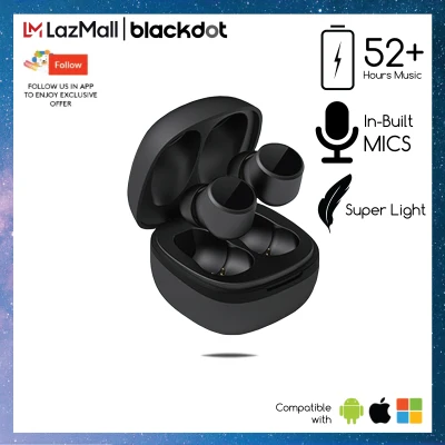 Blackdot Touch Pro Wireless Earbuds With 7 Hrs Music, High Bass, High Audio Quality Earphone, Touch Control Bluetooth Earphone