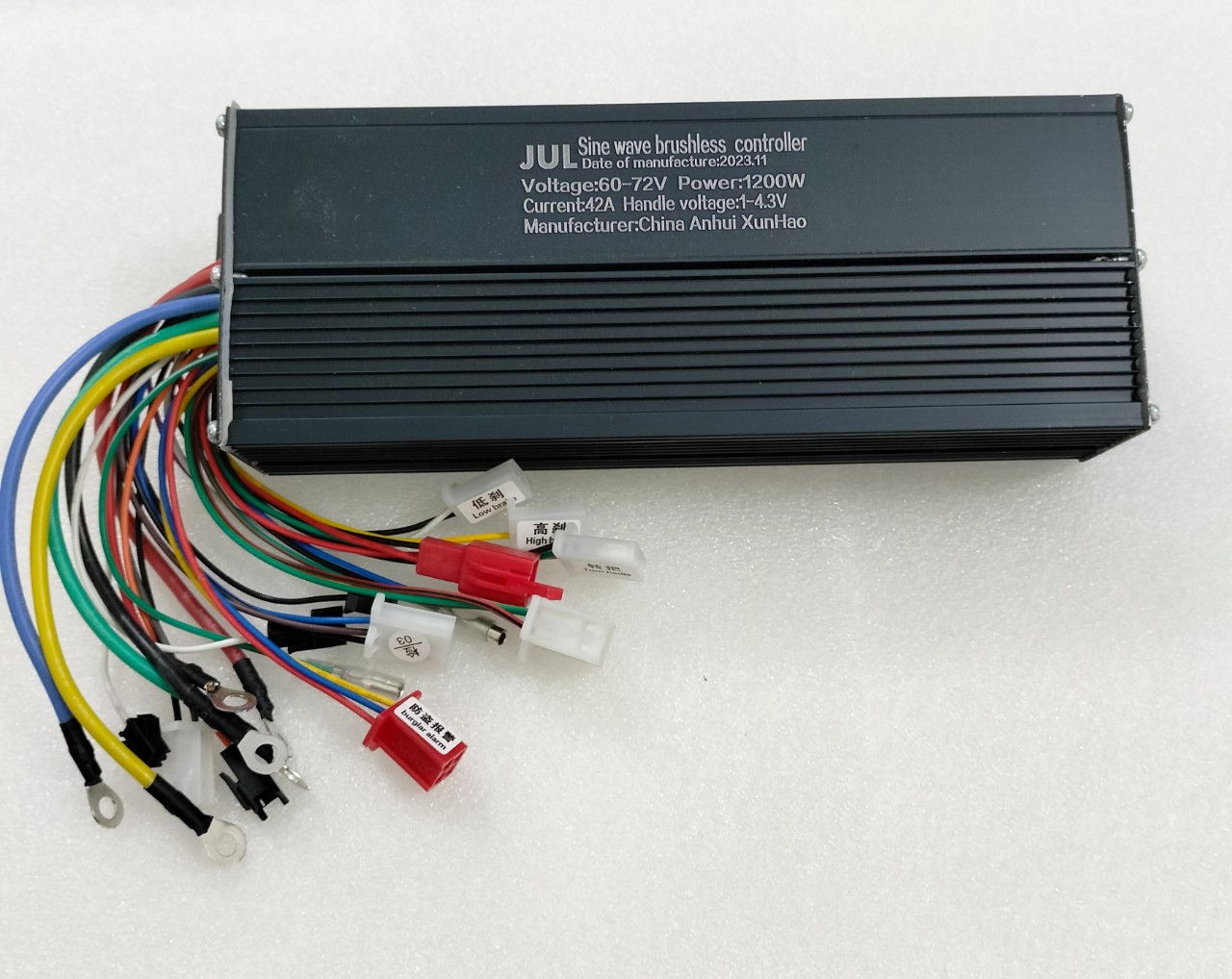 Ic điều tốc xe máy điện đa năng 3 in1 1200w màu đen sóng sin 60v 72v loại xịn 18 sò