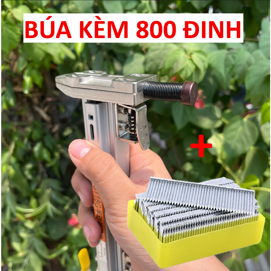Dụng cụ đóng đinh ST18G- Dụng cụ hỗ trợ đóng đinh bê tông liên hoàn tự động chuyên dụng đóng đinh bê
