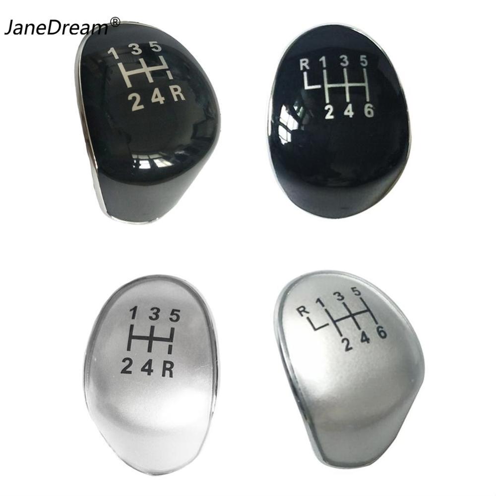 JaneDream Car Gear Shift Knob Cap Top Cover Emblem 5Speed 6Speed Fit for