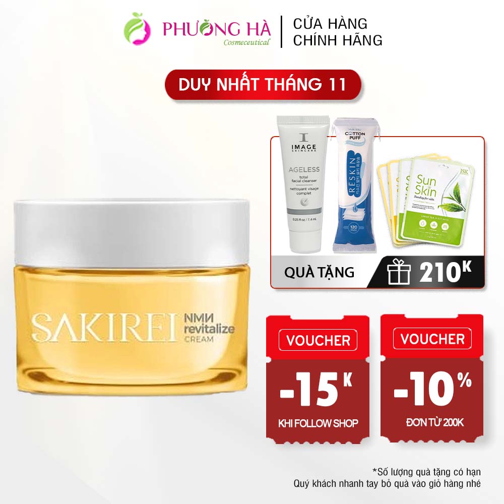 Kem tế bào gốc NMN tái sinh phục hồi da Sakirei NMN Revitalize Cream 50g