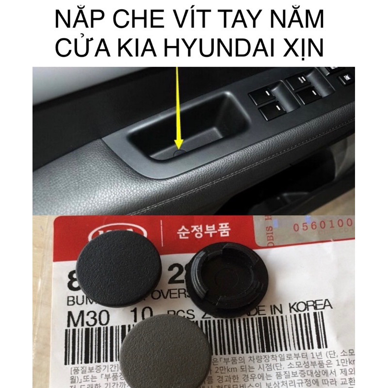 NẮP CHE VÍT TAY NẮM CỬA KIA HYUNDAI XỊN