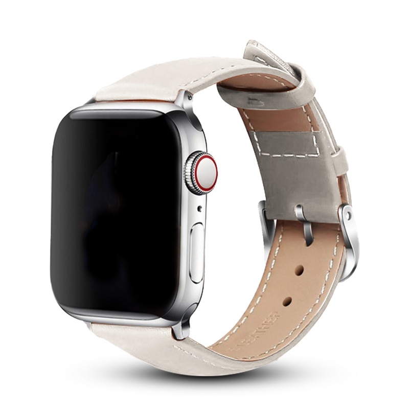 apple watch starlight leather