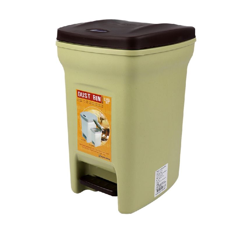 MICRON WARE ถังขยะขาเหยียบ 6 ลิตร 5668*ครีม ราคา 179 บาท*ส่งฟรี