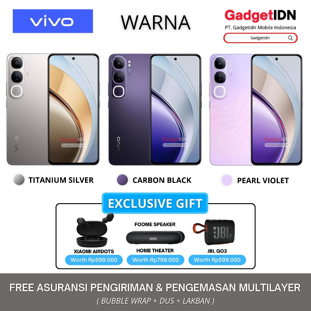 Vivo V40 Lite 5G 8/256GB ( +8GB Extended Ram ) Garansi Resmi VIvo Harga  3,299,000 Ringgit*Penghantaran Percuma