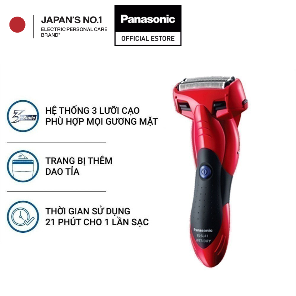 [Collect Voucher 1M trong Trạm Voucher]Máy Cạo Râu 3 Lưỡi Panasonic ES-SL41-S453/ES-SL41-R453 - Lưỡi