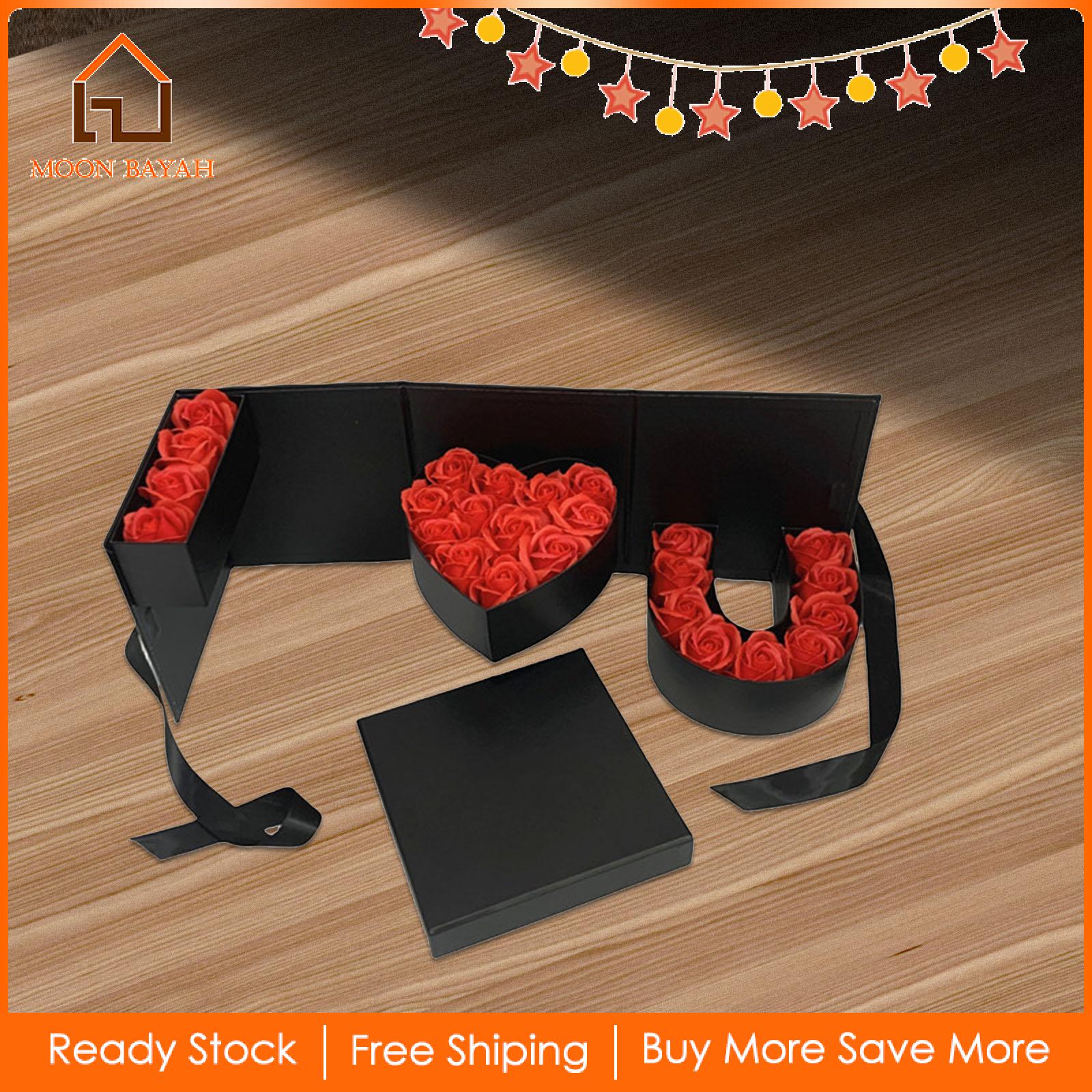 Moon BAYAH Empty Flower Gift Box DIY Present Decor Floral Packaging for Valentines ราคา  356 บาท*ส่งฟรี