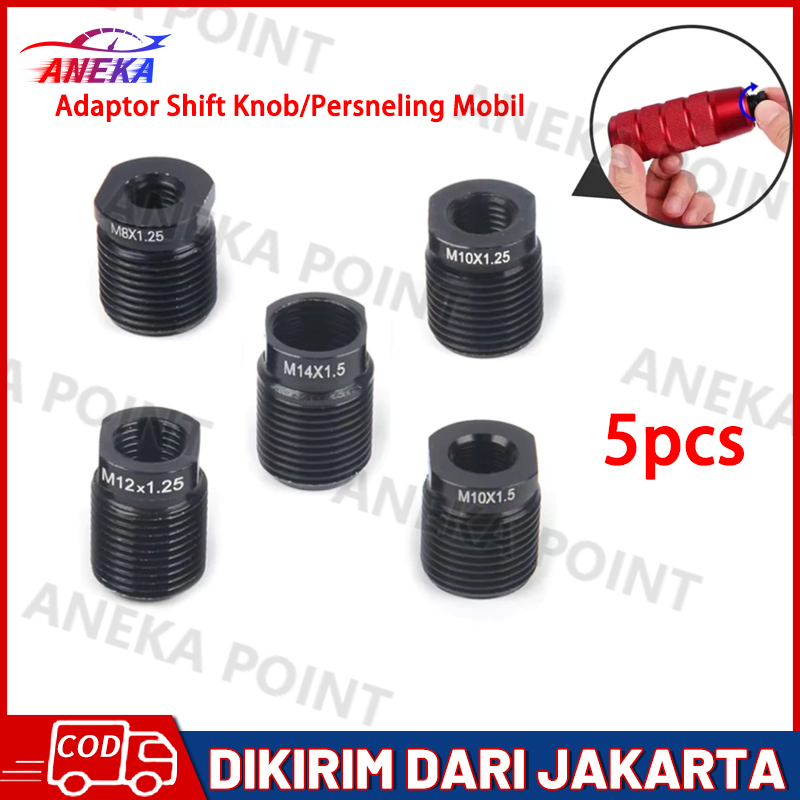 Shift Knob Adapter Bolt 5 Pcs Aluminum Material Durable Strong Universal Car Gear Shift Lever Harga 33,000 rupiah*Gratis Ongkir