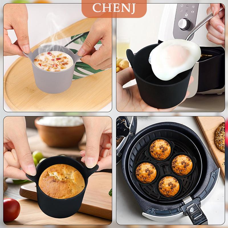 [COD] CHENJ แม่พิมพ์ถ้วยมัฟฟินอากาศซิลิโคนสำหรับหม้อทอดอากาศถาดอบพิซซ่าตะกร้าไก่ทอดแม่พิมพ์ซิลิโคนสำหรับหม้อทอดอากาศเตาอบไมโครเวฟ ราคา 32 บาท*ส่งฟรี