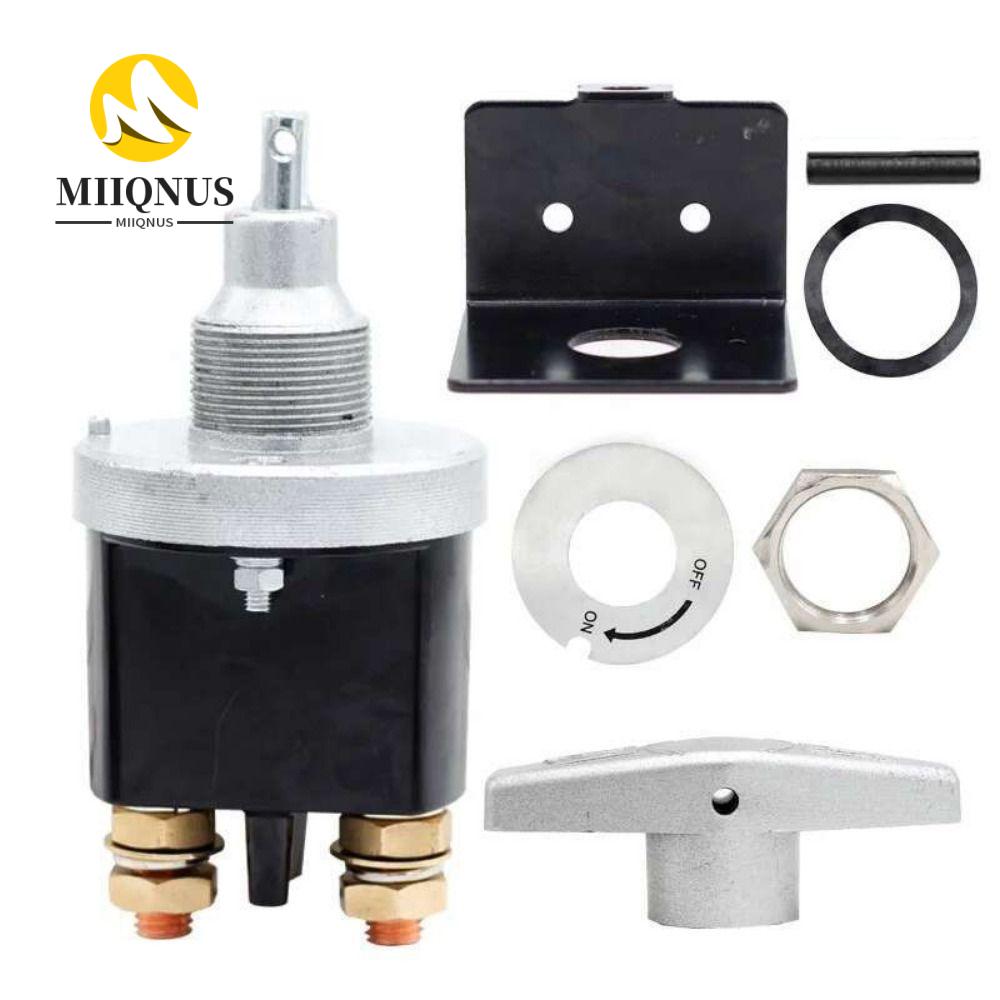 MIIQNUS Có tấm khóa Công tắc ngắt kết nối ắc quy Chịu lực 12V 500A Công tắc tắt nguồn ắc quy Công tắc tắt Pin Bền Phụ kiện hàng Hải RV Giá 642,809 Đồng*Miễn phí vận chuyển