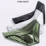STAR FRUIT Quần lót nam Lụa băng thoáng khí và nhanh khô cạp thấp Quần lót gợi cảm đồ lót nam trong suốt