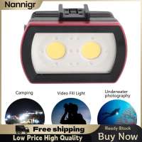 Nannigr Đèn LED lặn SL-21 40m/130ft Bộ sạc pin 7000-7500K