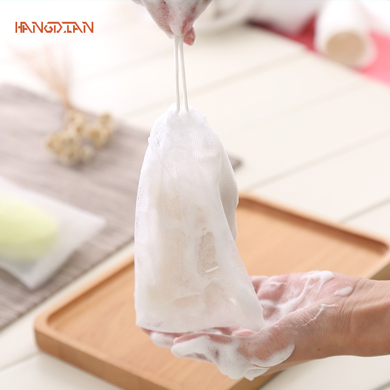 HANGDIAN Dây trắng lưới tạo bọt lưới tạo bọt xà phòng rửa tay rửa Net lưới tạo bọt xà phòng net bọt Net