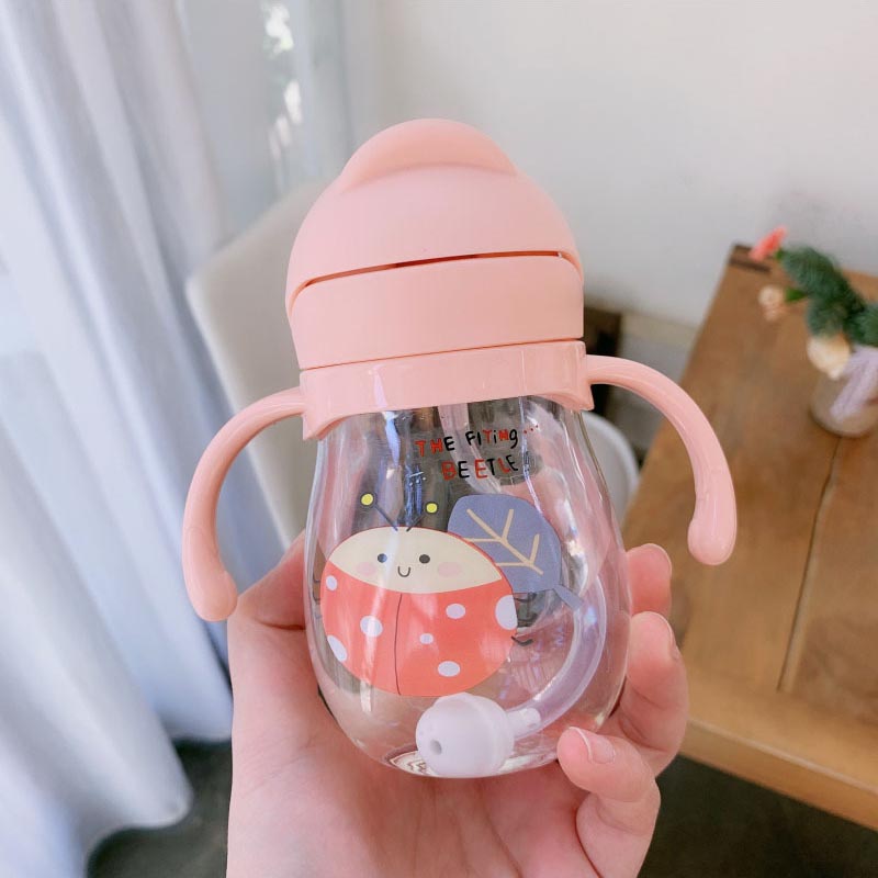 BABY Anti-Choke Sippy Cup With Straw (300ml) Baby Feeding Bottle Toddler Training Cup BPA Free Tritan Material