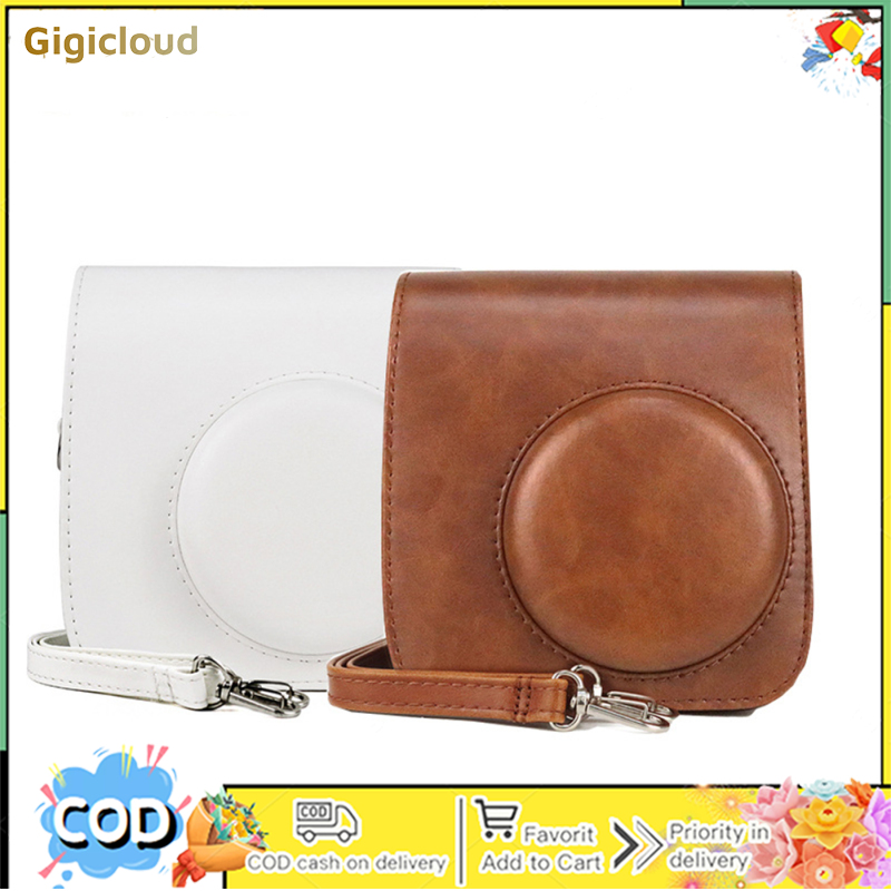 เคสป้องกันกล้องกระเป๋าถือเดินทางย้อนยุคปกหนังป้องกันเหมาะสำหรับ Instax Mini7 + ราคา 205 บาท*ส่งฟรี