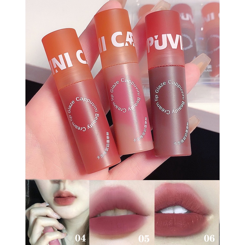 Son bóng mềm nhung Nhiều màu 3g nhung mờ