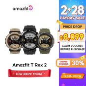 Amazfit T-Rex 2 Fitness Smartwatch with Dual-band GPS