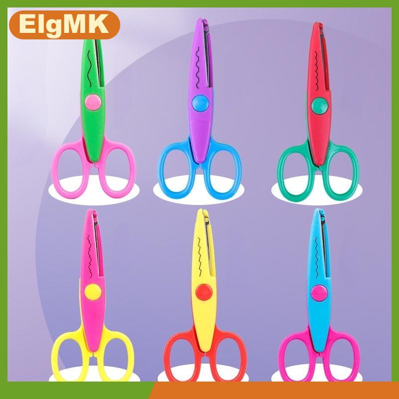 ElgMK 2 3 4 cái bộ kéo mô hình lượn sóng Giấy cắt tự làm công cụ thủ công Giấy Thủ Công thẻ ảnh kéo trẻ em Quà tặng vật tư văn phòng