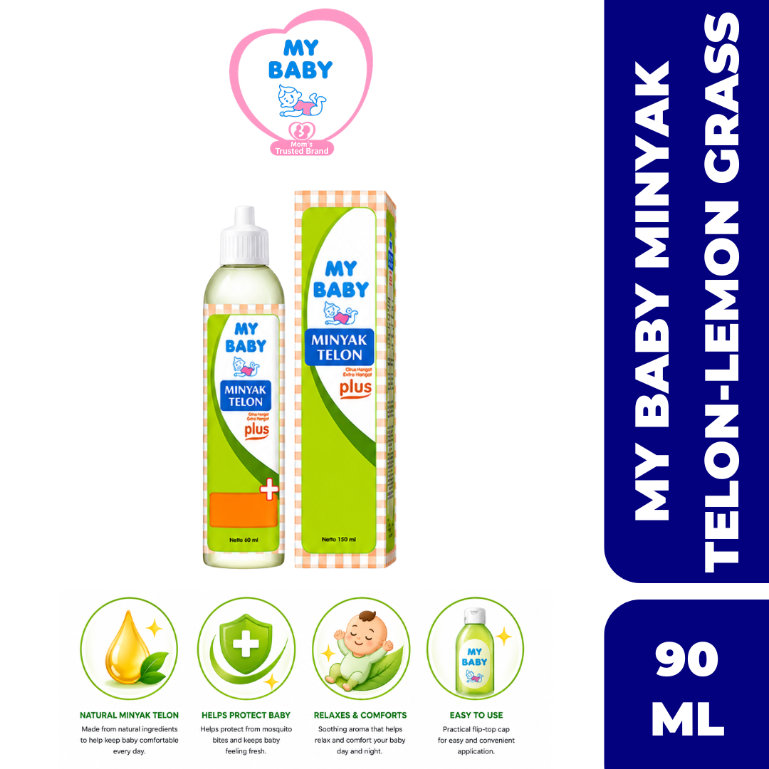 【100% ORIGINAL】MY BABY Telon Plus Citronella Baby Oil (60ML/ 90ML/150ML)
