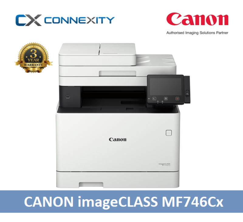 Canon imageCLASS MF746Cx l Laser Printers l Print l Scan l Copy l Fax l 4-in-1 Printer l Wireless l Canon l imageCLASS l MF746Cx l 3 Years Warranty l Printer l Auto Duplex Printing l Color printer Singapore