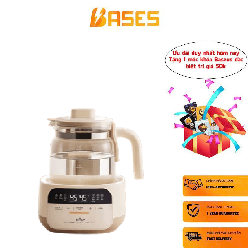 Máy hâm sữa tiệt trùng Bear WW-4H12W