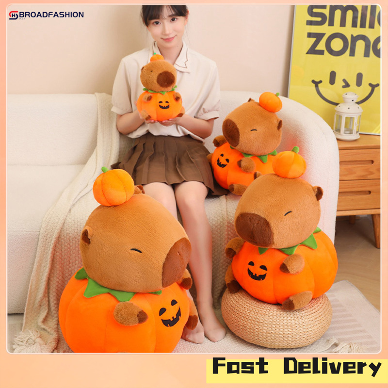 Broadfashion Pumpkin Animal Plush Toy Halloween Cute Pumpkin Stuffed Animals Soft Plushie Pillow Gifts For Boys Girls ราคา 221 บาท*ส่งฟรี