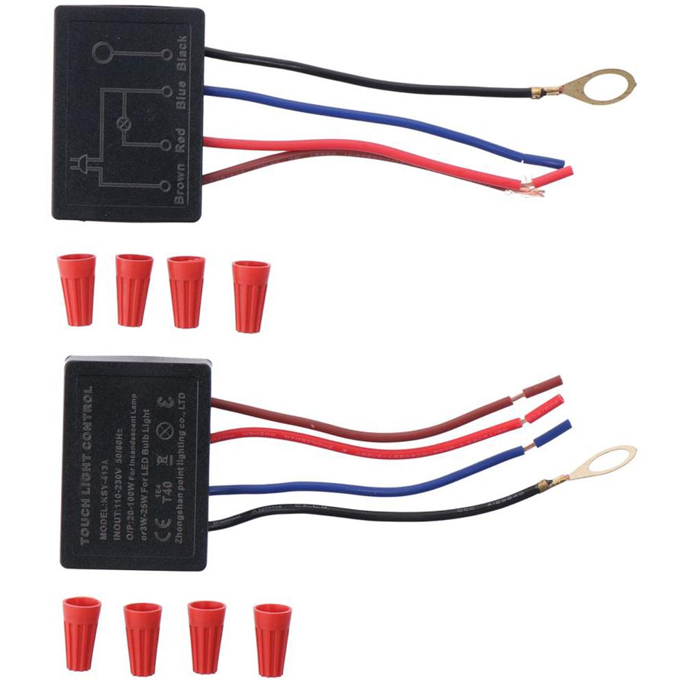 PRAIRI 2 Pack Chức năng làm mờ 3 chiều 3 cấp độ Công tắc điều chỉnh độ sáng Nắp dây Cảm biến Công tắc