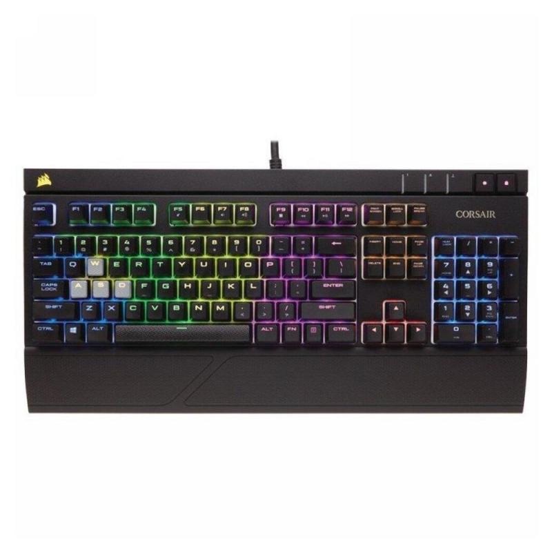 Corsair Cs-Ch-9000121-Na Strafe Rgb Silent Mechanical Gaming Keyboard, Backlit Multicolor Led, Cherry Mx Silent Singapore